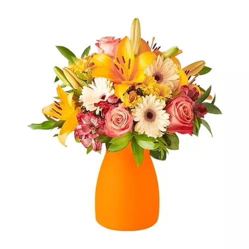 Bouquet Of Lively Orange Blooms