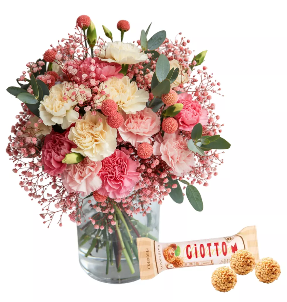 Charming Pink Floral Bouquet Gift