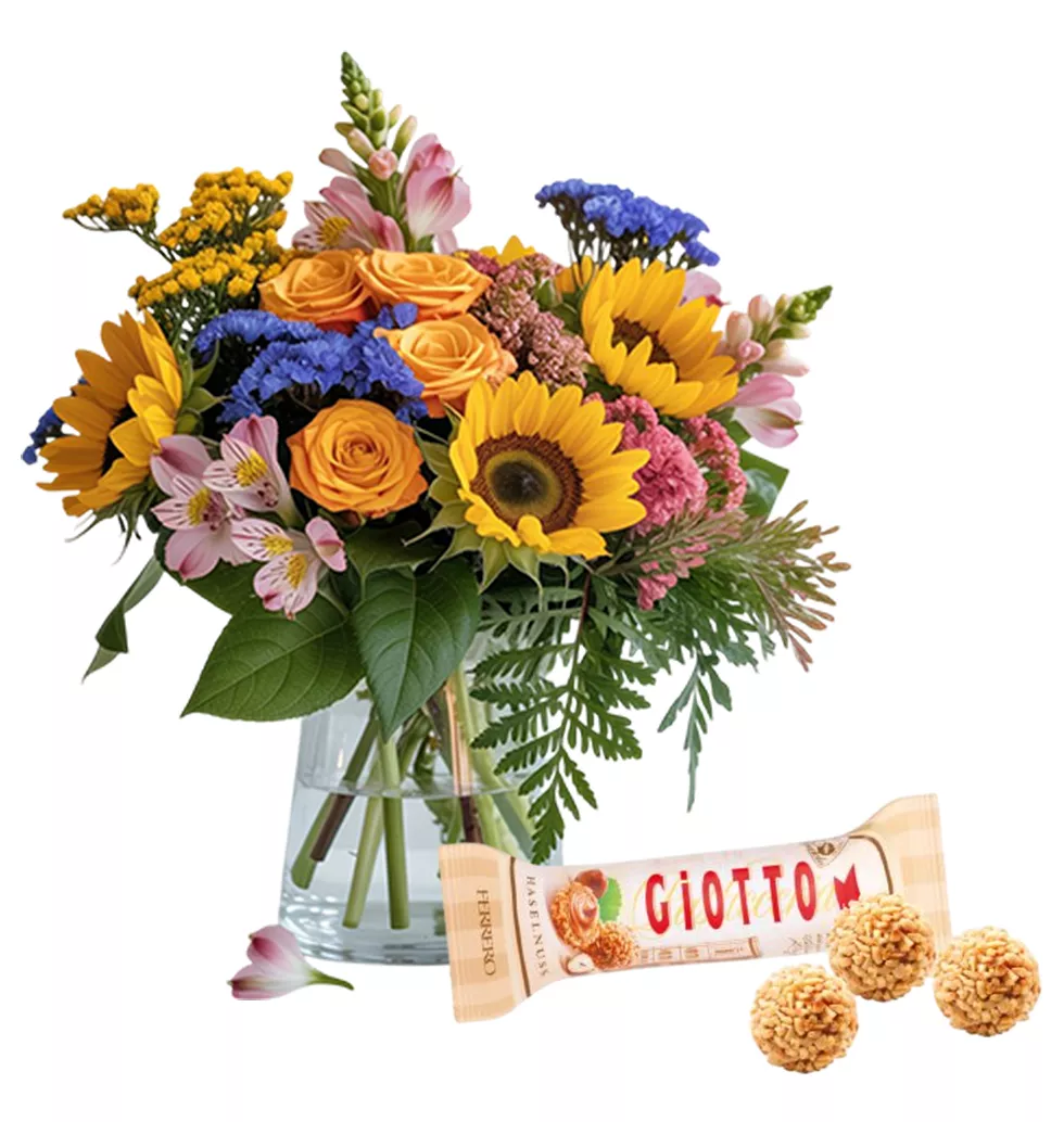 Vibrant Floral Treat Gift Set