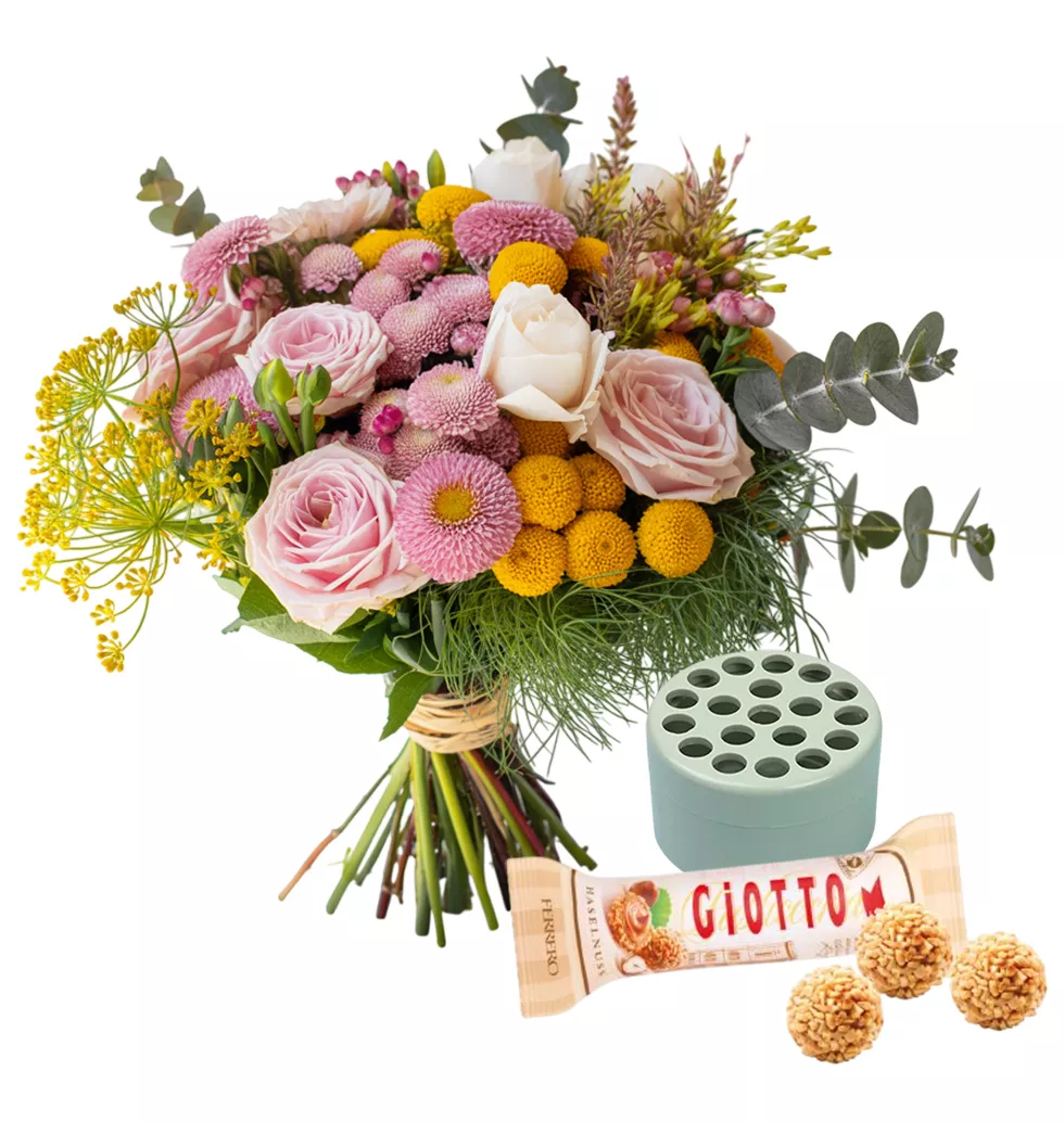 Vibrant Floral Mix & Chocolate