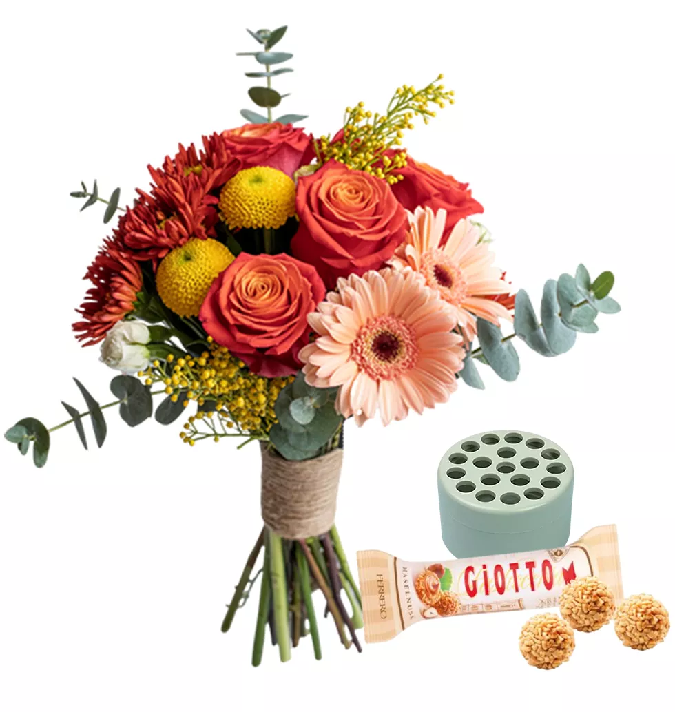 Blooming Delight with Sweet Treat