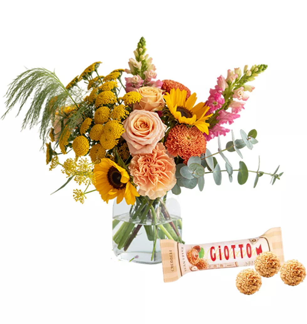 Delightful Bouquet with Ferrero Giotto