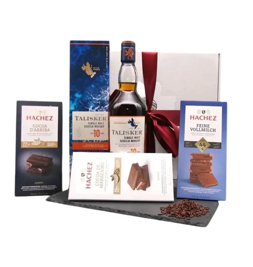 Fine Whiskey & Chocolate Treats Hamper
