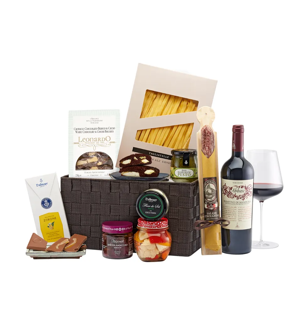 Italian Flavors in a Basket