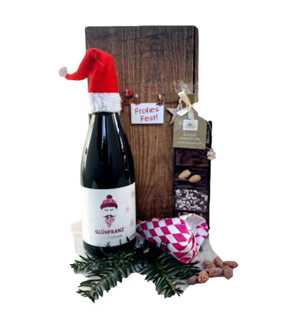 Deluxe Christmas Wine & Sweets Set