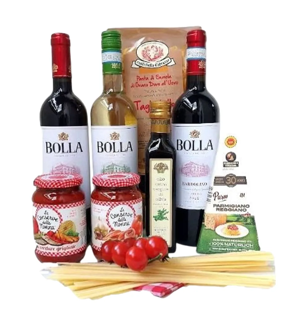 Elegant Italian Wine & Pasta Collection