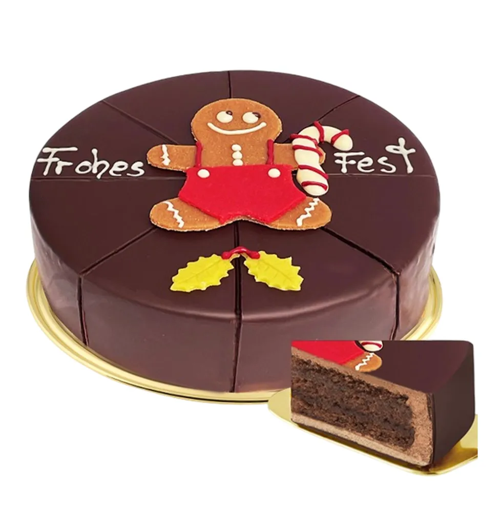 Merry Gingerbread Man Cake