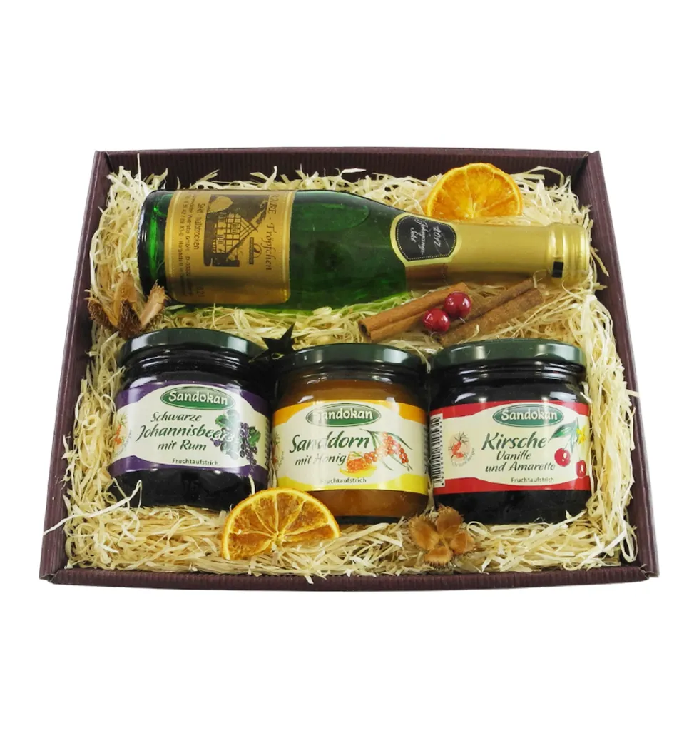 Gourmet Sparkling Wine & Fruit Set
