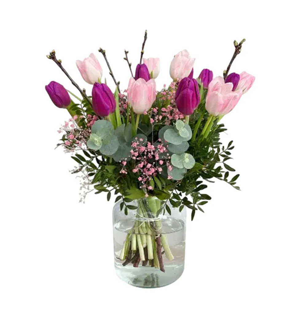 Vibrant Tulips Bouquet