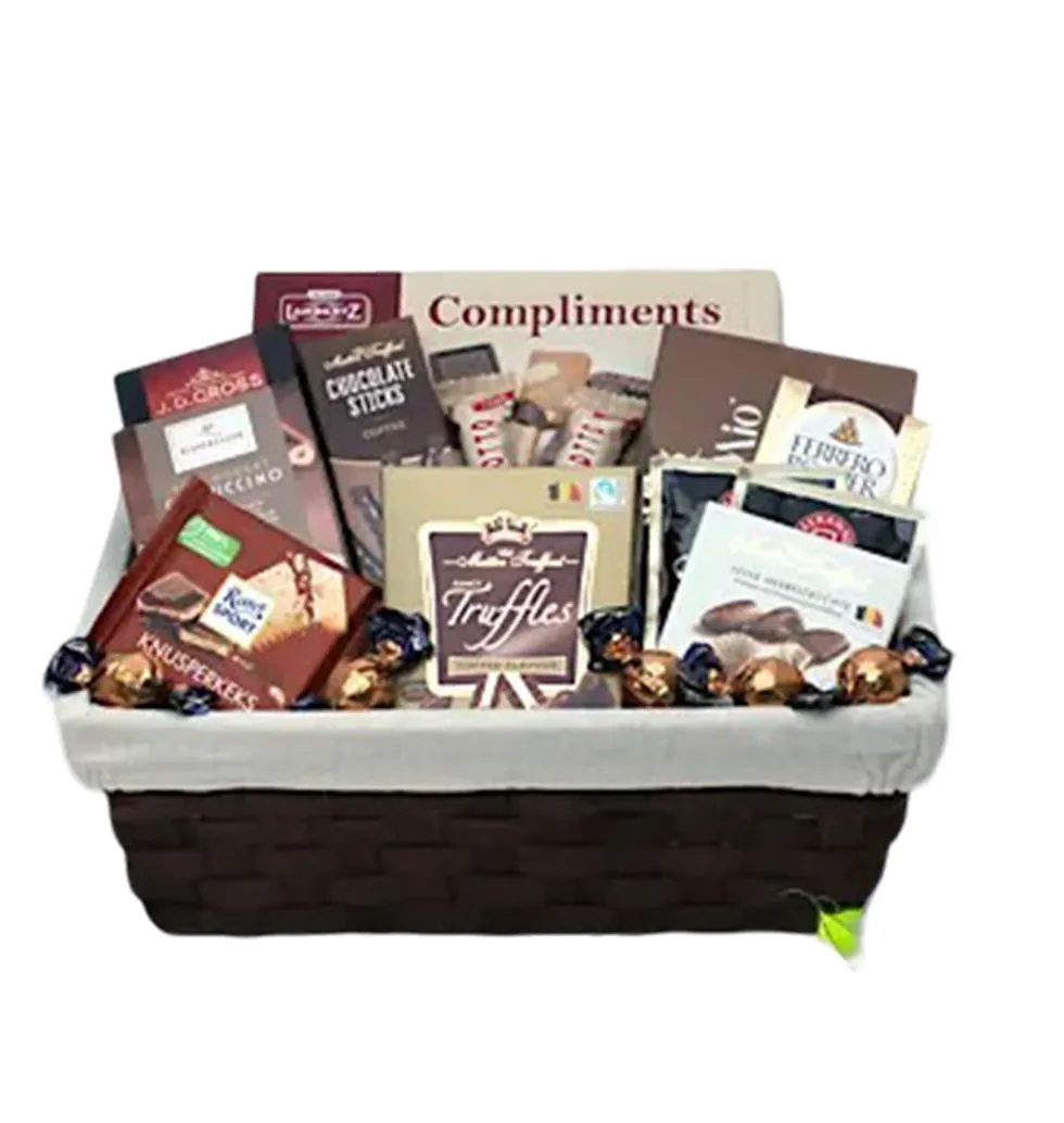 Rich Chocolate & Pastry Gift Basket