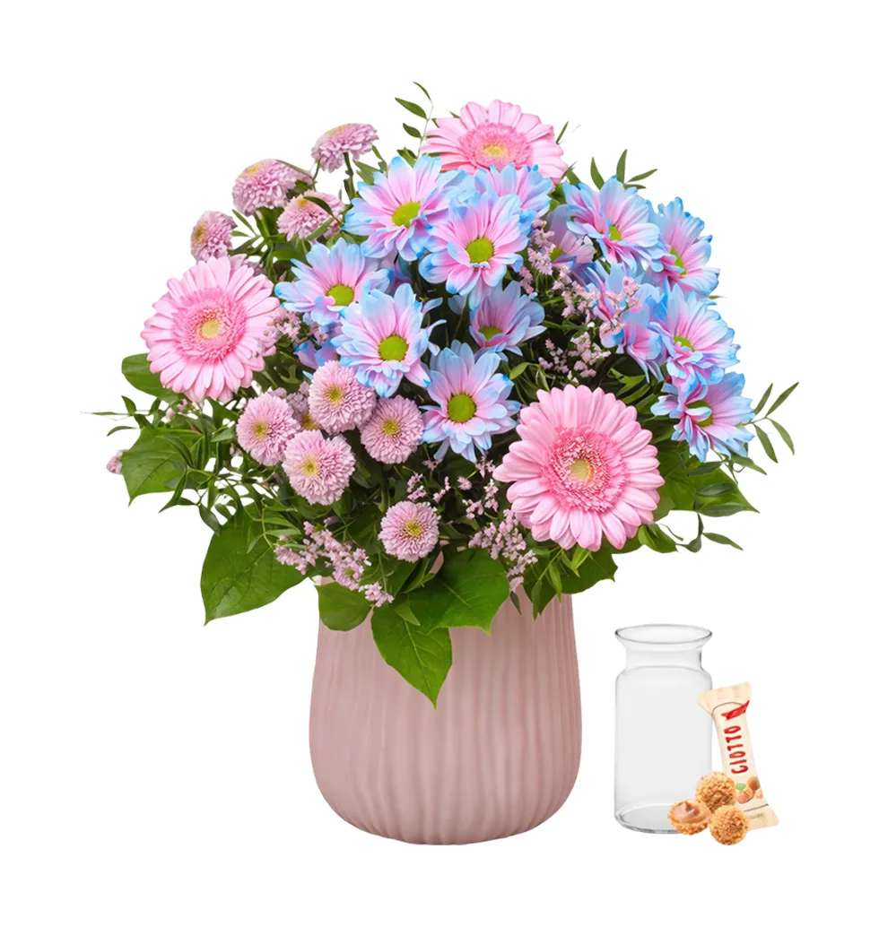 Radiant Pink Floral Ensemble